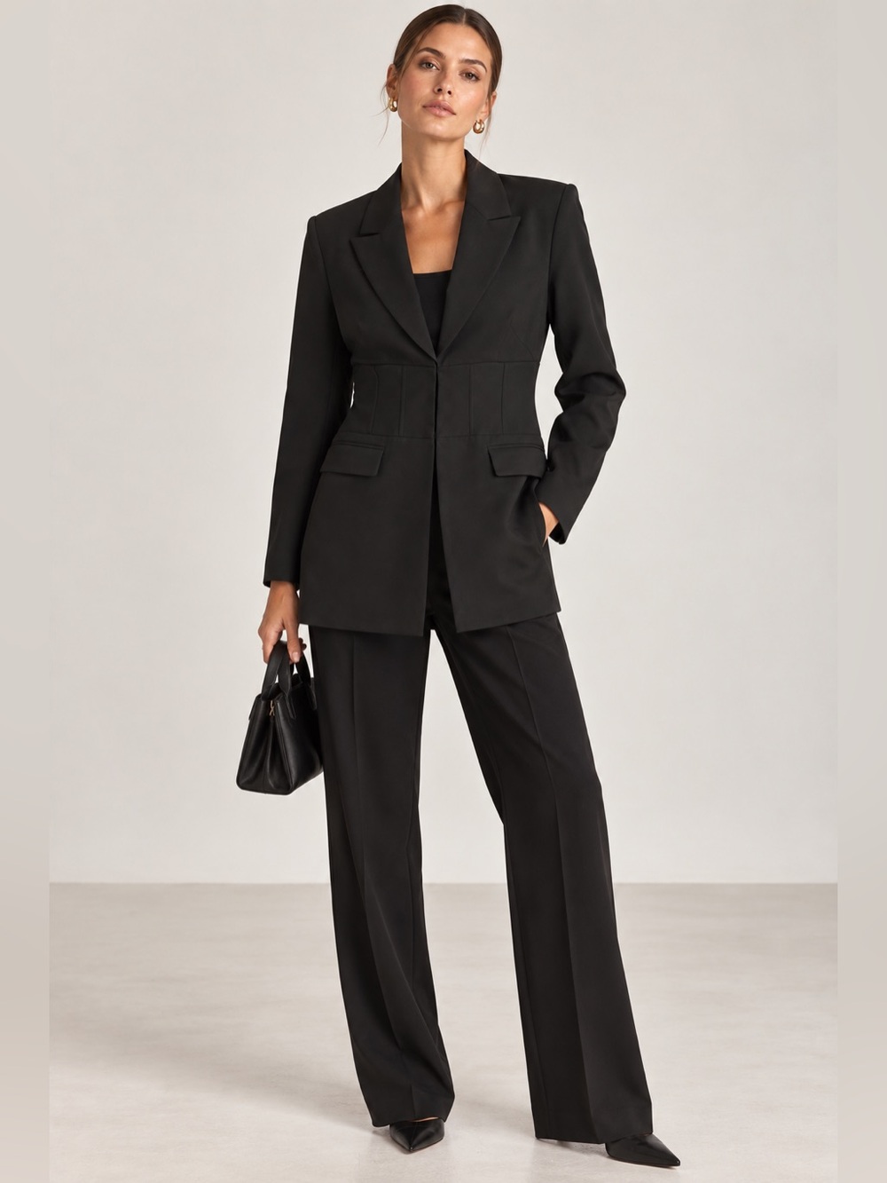 NWOT 7 For All Mankind corset tailored blazer. Size M. Flattering and elegant.